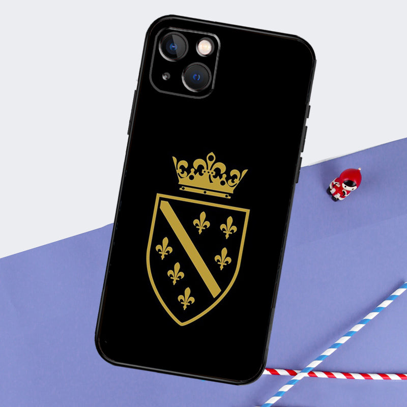 Black Gold Bosnia Herzegovina iPhone 14 Case