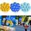 Blue Yellow Light Blue Ramadan Mubarak Balloon 6 Pcs Set