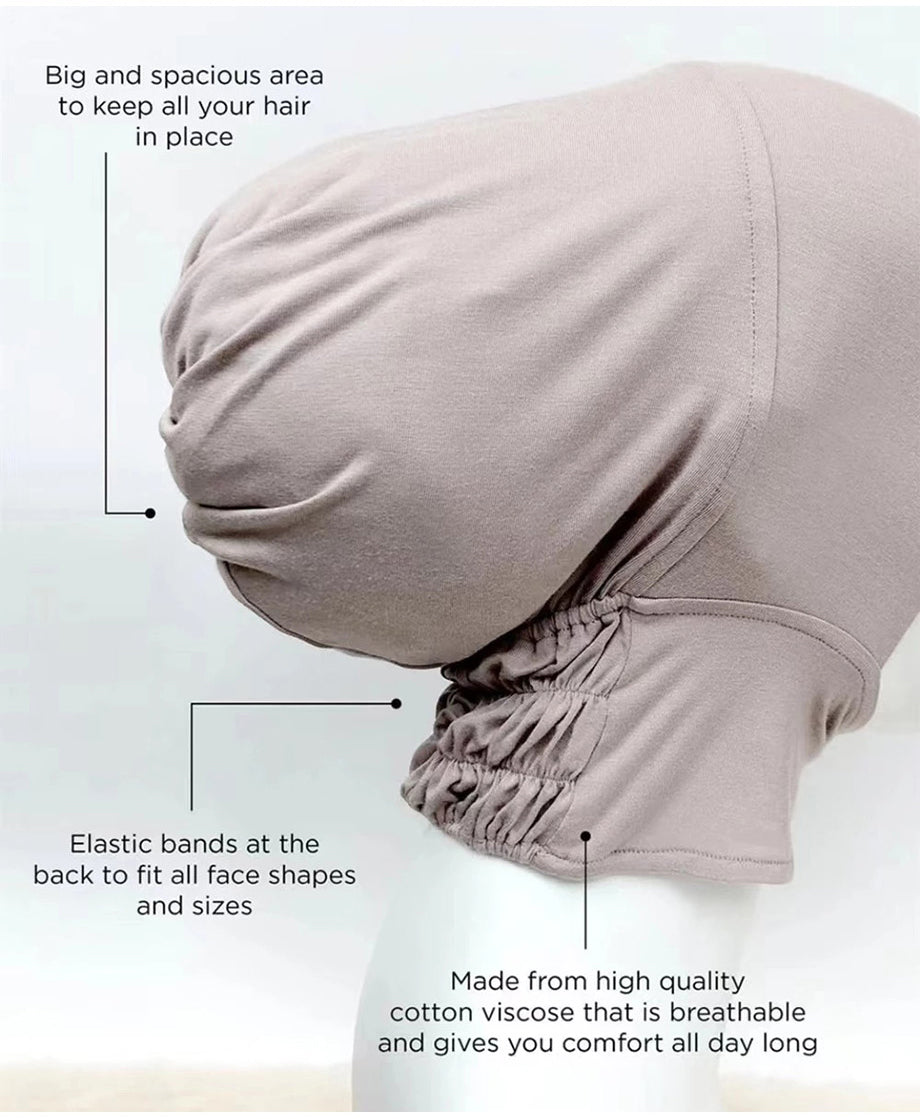 Brown Inner Hijab Cap