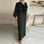 Black Long Sleeve Abaya Dress