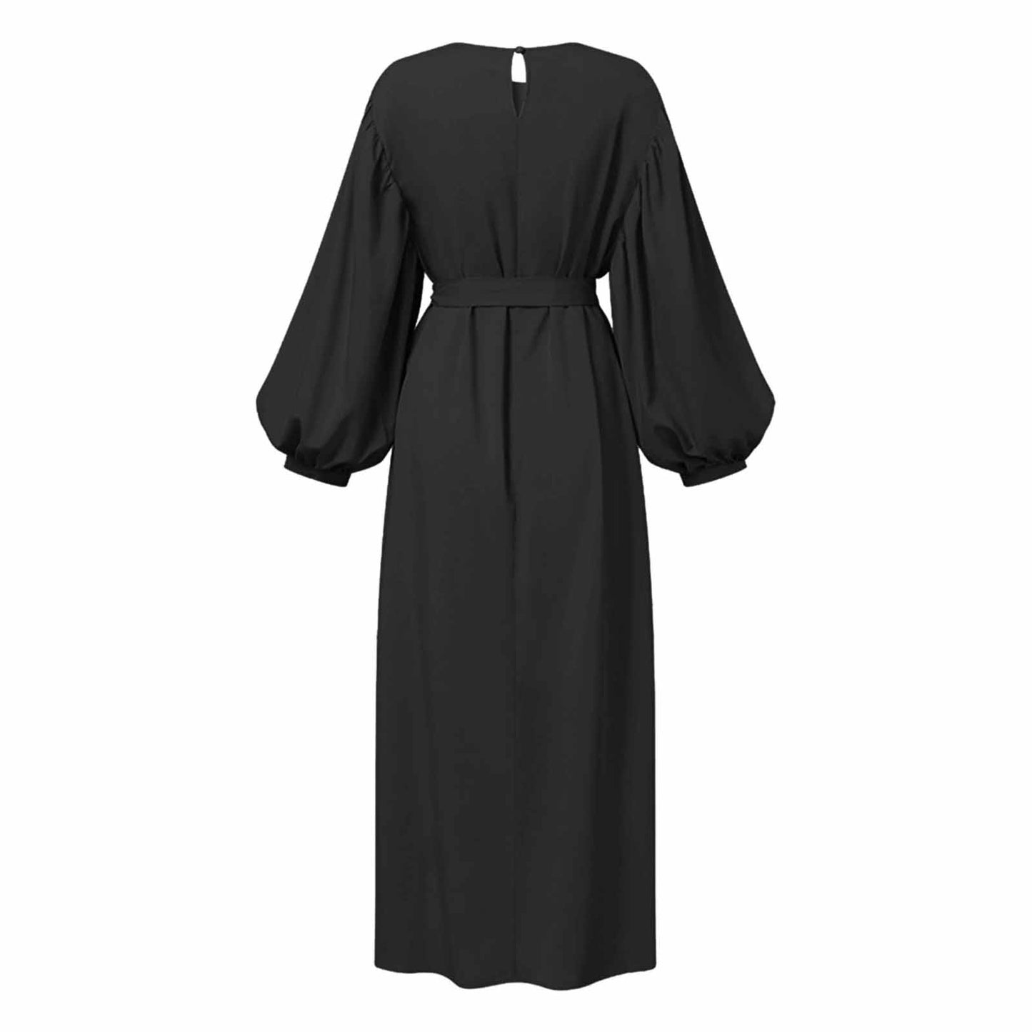 Black Long Sleeve Abaya Dress