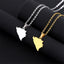 Gold-coloured Stainless Steel Bosnia Map Necklace