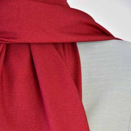 Claret Red Large Size Chiffon Scarf