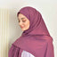 Damson Purple Large Size Chiffon Scarf