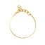 Gold-coloured Alloy Meta Chain Bangle