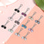 U-Shaped Multicolour Hijab Pearl Pins 12 Pcs Set