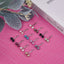 U-Shaped Multicolour Hijab Pearl Pins 12 Pcs Set