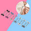 U-Shaped Multicolour Hijab Pearl Pins 12 Pcs Set