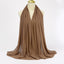 Oak Brown Large Size Chiffon Scarf