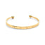 Gold-coloured Alloy Metal Love Bangle