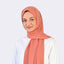 Peach Large Size Chiffon Scarf