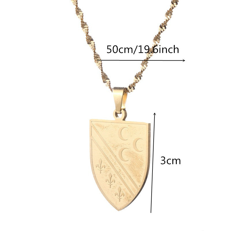 Sandžak Bosna Gold-coloured Stainless Steel Necklace