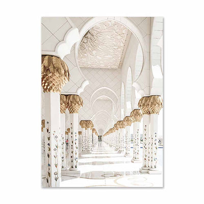 Sheikh Zayed Mosque Interior 2 Islamic Art Poster 50x70 cm