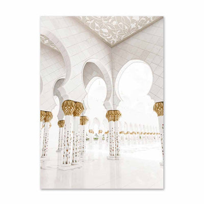 Sheikh Zayed Mosque Interior 1 Islamic Art Poster 50x70 cm