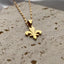 Bosna Herzegovina Gold-coloured Stainless Steel Bosnian Lily Necklace