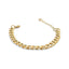 Gold-coloured Alloy Metal Chain Bracelet