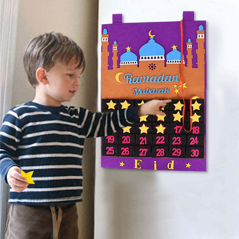 Ramadan Countdown Felt Calendar 80x20cm