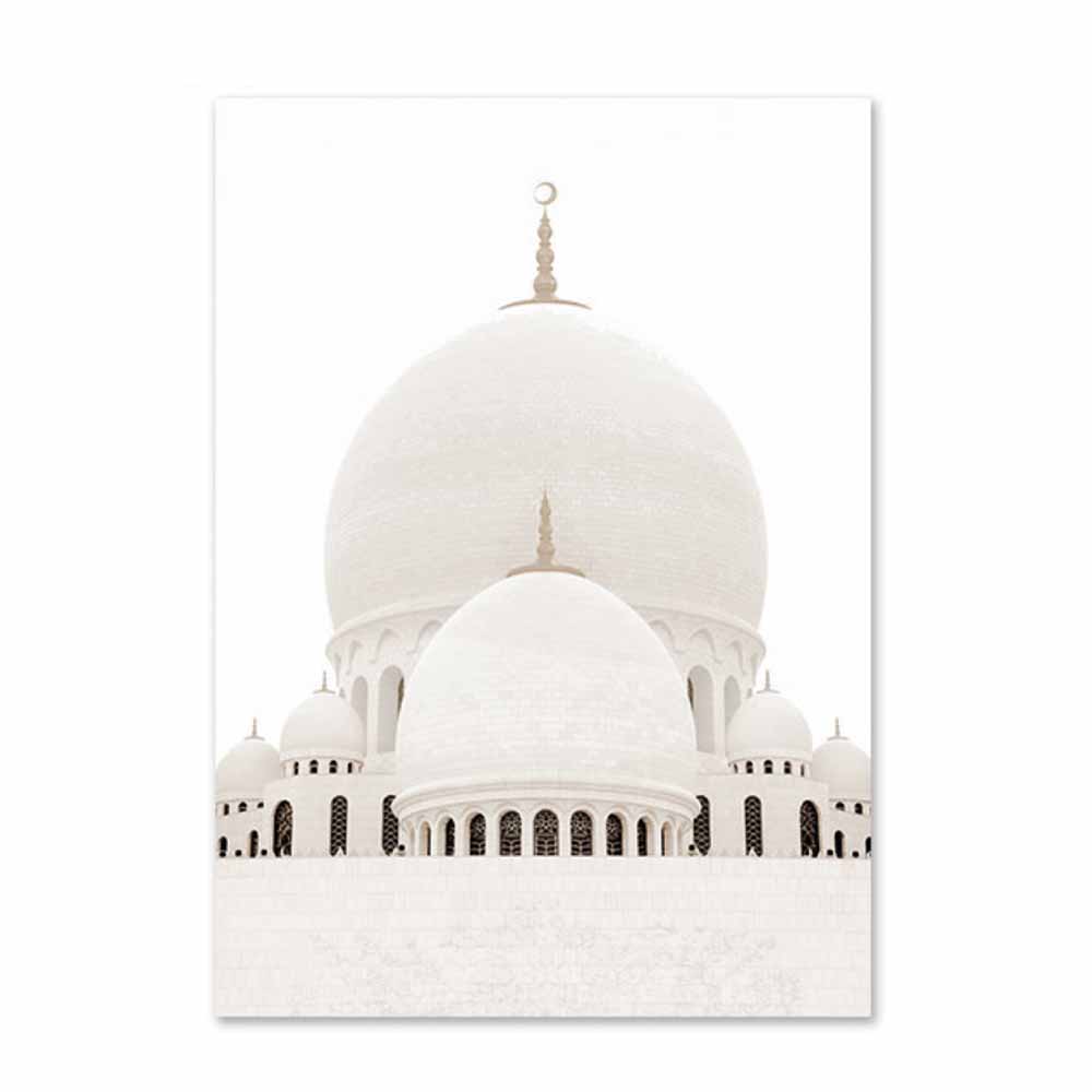 Sheikh Zayed Mosque Exterior Islamic Art Poster 50x70 cm