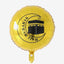 Gold Hajj Mubarak Round Helium Balloon 45cm